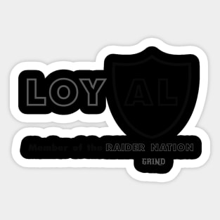 Raiders Loyalty (Light Colors) Sticker